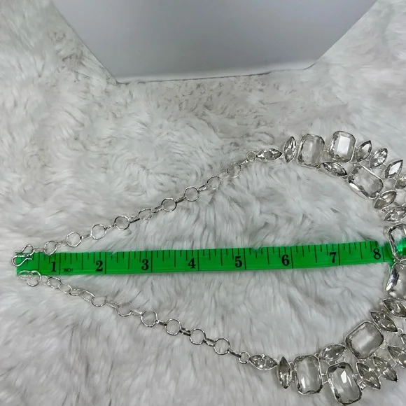 White Topaz 925 Large Necklace & Bracelet Set - Picture 6 of 8